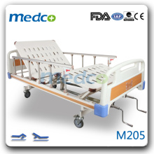 M205 manual de 2 funciones cama de hospital caliente